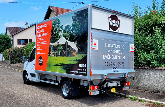 Notre flotte de véhicules pour la livraison de votre matériel en location