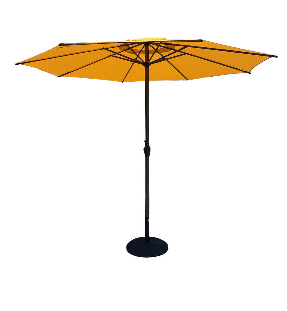 [Location] Parasol jaune moutarde avec pied 