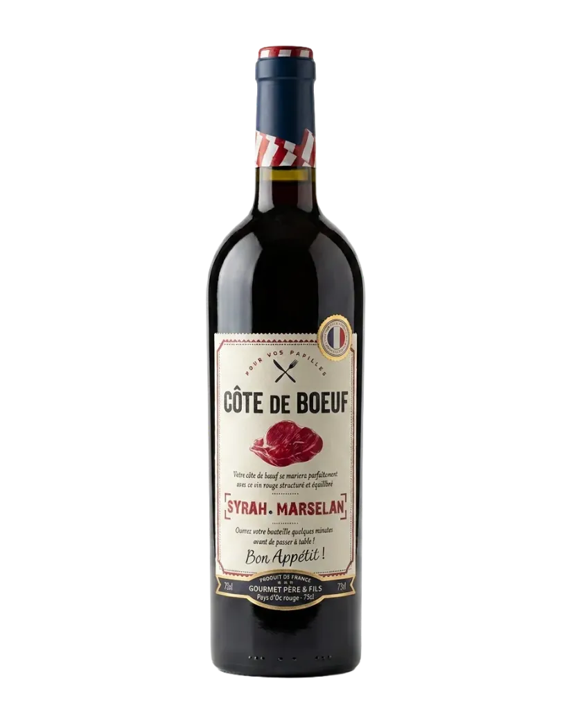 Pays d'Oc rouge Côte de bœuf - 75cl 
