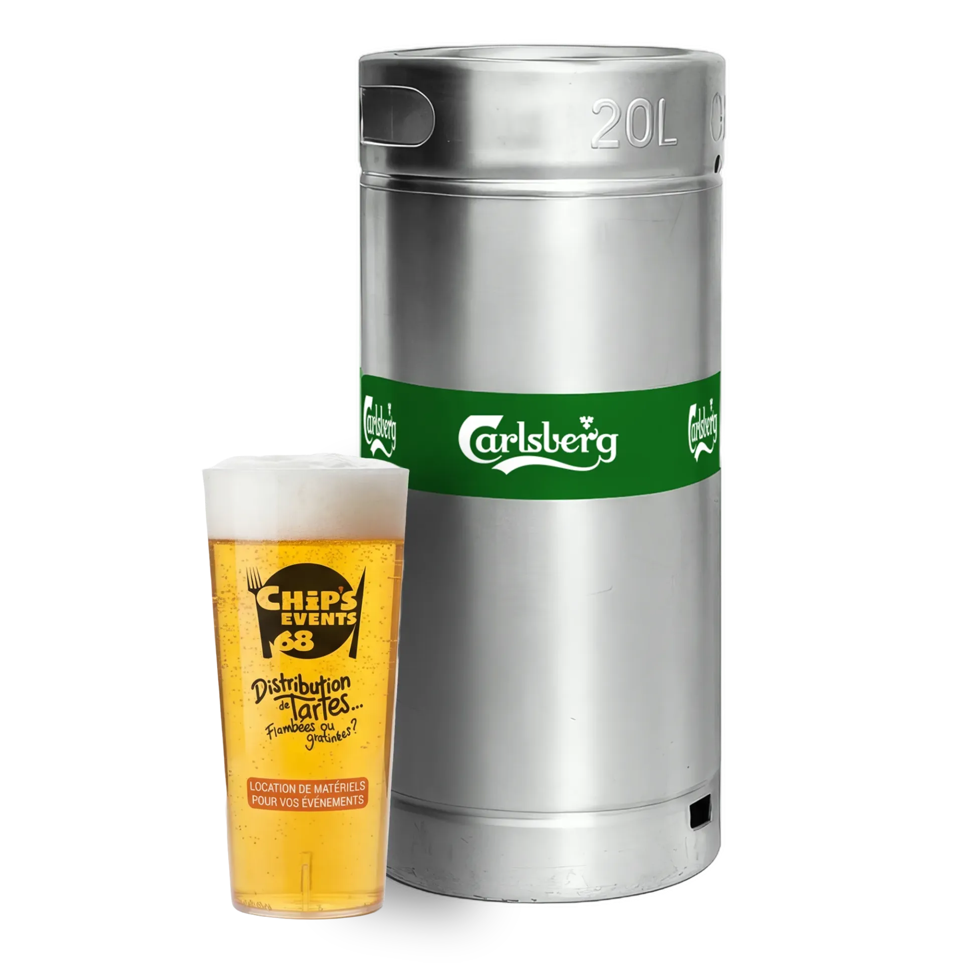 Bière blonde Carlsberg sans alcool - fût 20L 