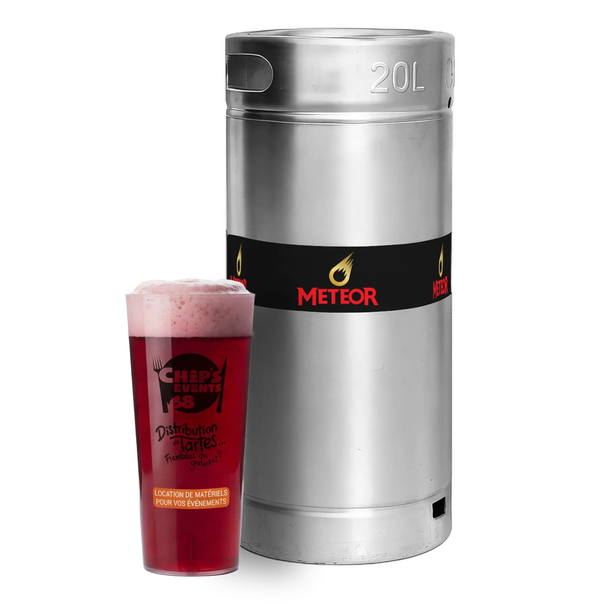 Bière aromatisée cerise Meteor - 5.5° - fût 20L