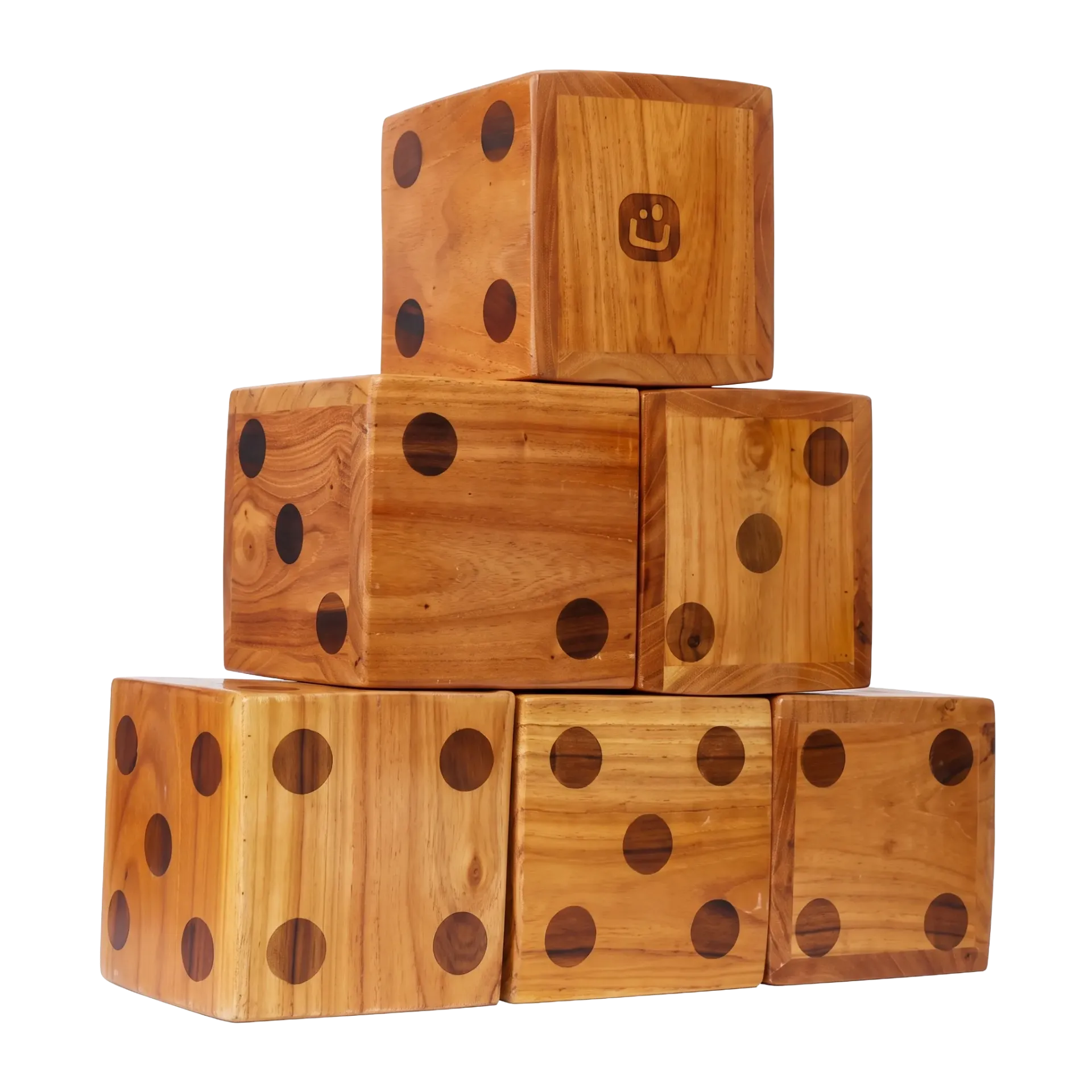 [Location] 6 Dés Géants en Bois (21cm)