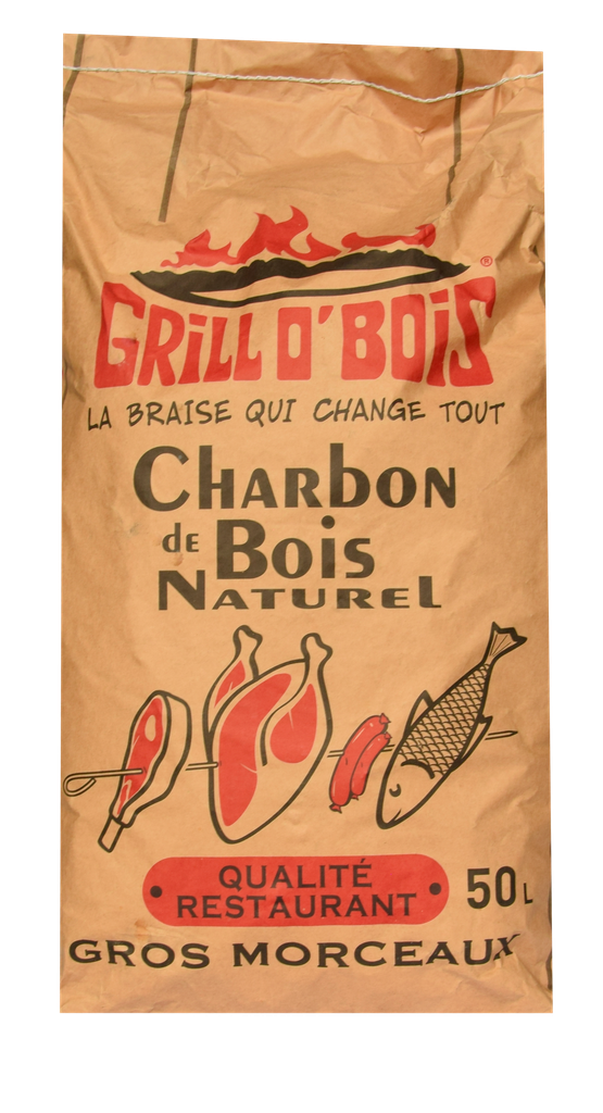 Sac de charbon de bois qualité restaurant 50L