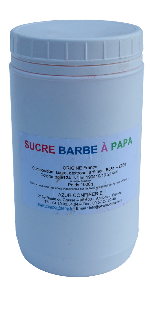 Sucre parfumé 1 kg (barbe à papa)