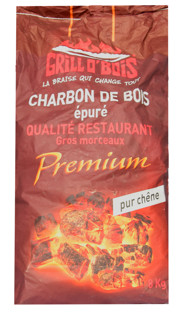 Sac de charbon de bois qualité restaurant pur chêne 8kg