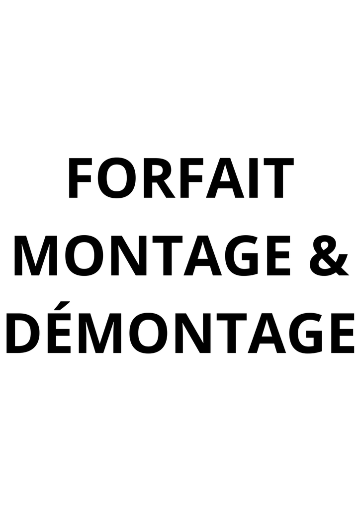 Forfait montage et démontage pour une tonnelle