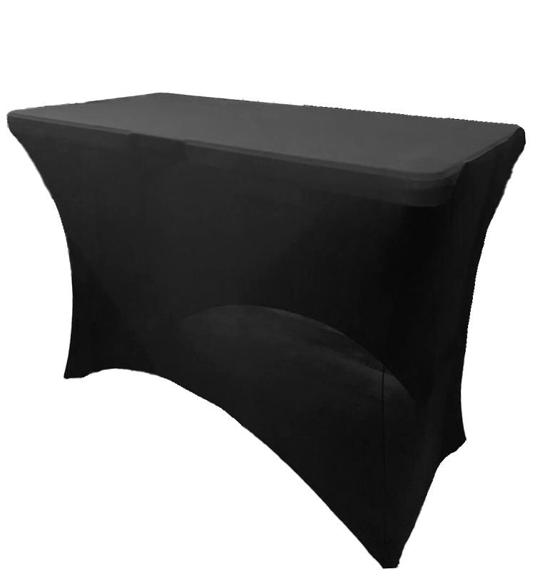 [Location] Housse table buffet 120x60 cm noire